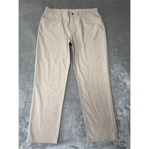 Rhoback Delta Performance Pants Mens 38x30 Dune Beige Stretch Golf $128 New NWOT